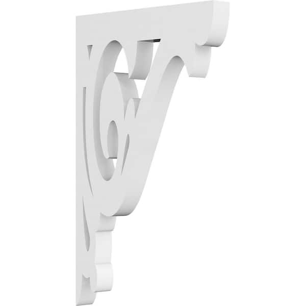 Ekena Millwork 5/8 in. W x 5 in. H x 8 in. D PVC Bordeaux Bracket
