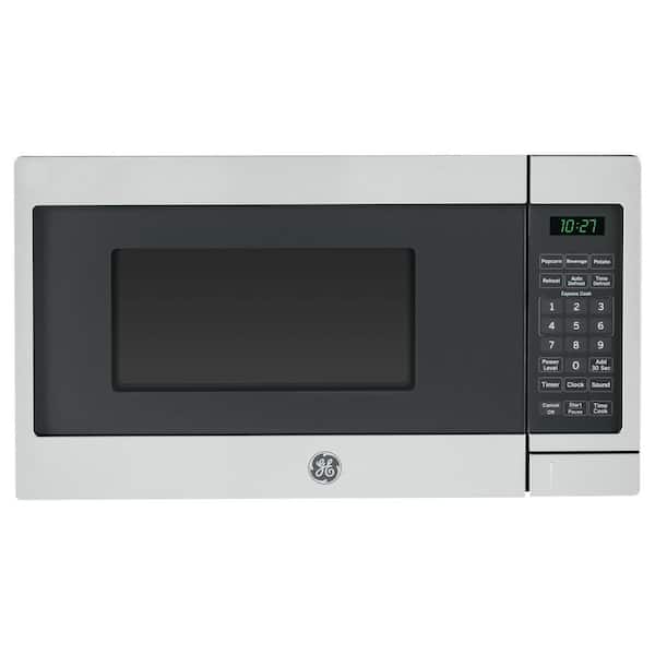 Photo 1 of 0.7 cu. ft. Small Countertop Microwave in Stainless Steel