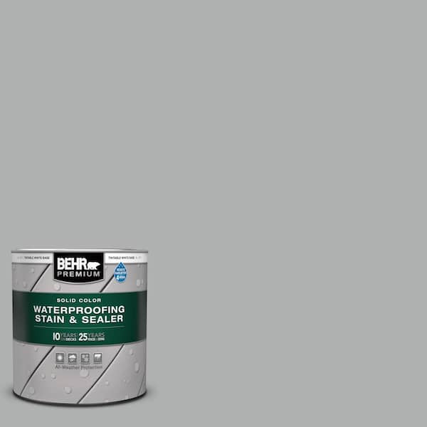 BEHR PREMIUM 1 qt. #780F-4 Sparrow Solid Color Waterproofing Exterior Wood Stain and Sealer