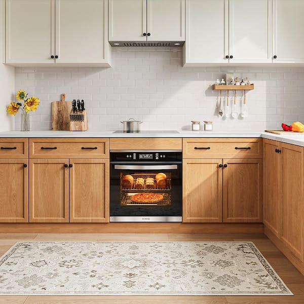 24 in. Single Electric Wall Oven With Convection and Touch Panel in Black