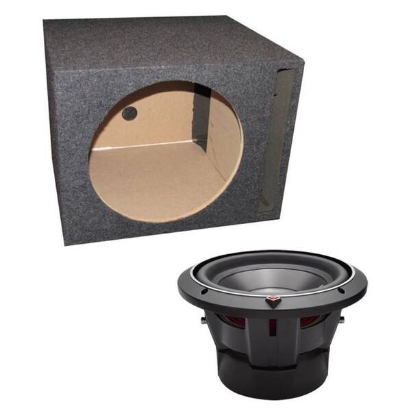 Rockford FOSGATE 10 in. 1000-Watt 2-Ohm Car Audio Subwoofer Plus Sub Box