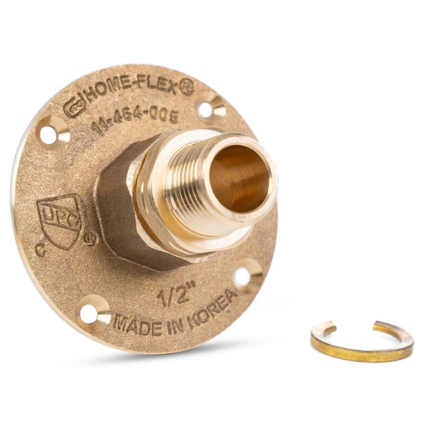 1/2 in. CSST x 1/2 in. MIPT Brass Termination Flange