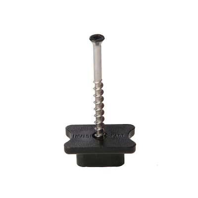 Black NMB Biscuit Style Hidden Deck Fastener with Pre-Set Trim Head Screws (500-Piece)