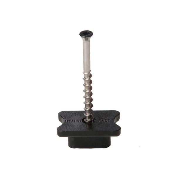 Invisi-Fast Black TXB Biscuit Style Hidden Deck Fastener with Pre-Set Trim Head Screws (500-Piece)