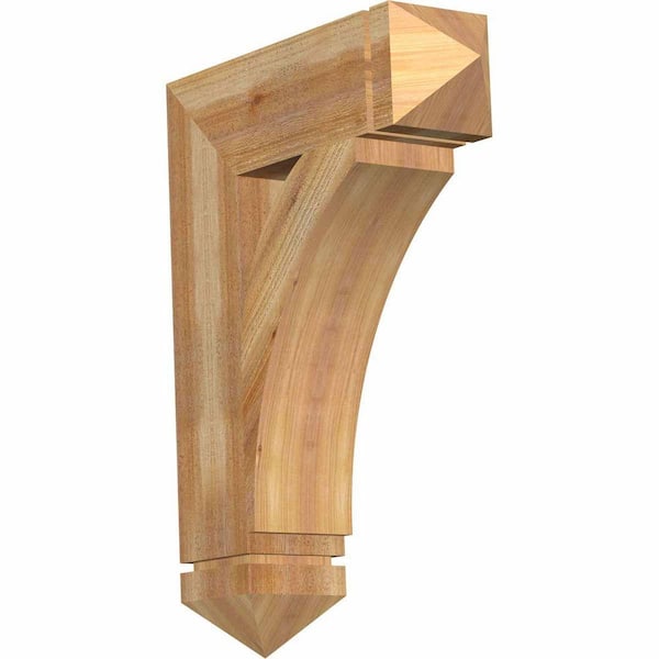 Ekena Millwork 6 in. x 30 in. x 22 in. Western Red Cedar Thorton Arts and Crafts Rough Sawn