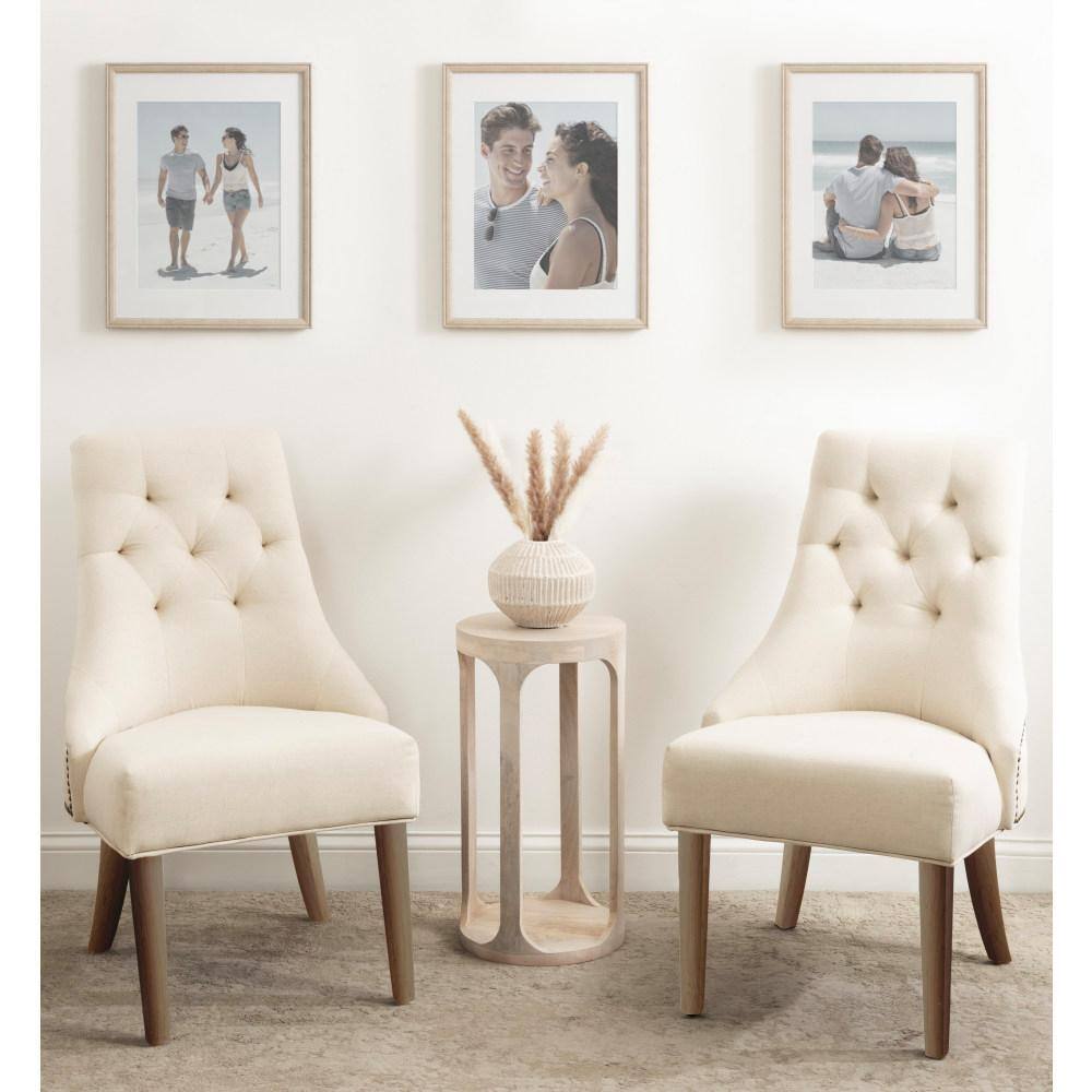 Natural Wood Grain Rectangular Picture Frame Set of 3