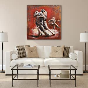 "Dance" Mixed Media Iron Hand Painted Dimensional Wall Decor