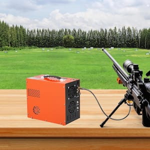 0.26 Gal. Portable PCP Air Compressor 4500 PSI/30Mpa Auto-Stop with Built-in Water, Fan Cooling for Air Rifle Airgun