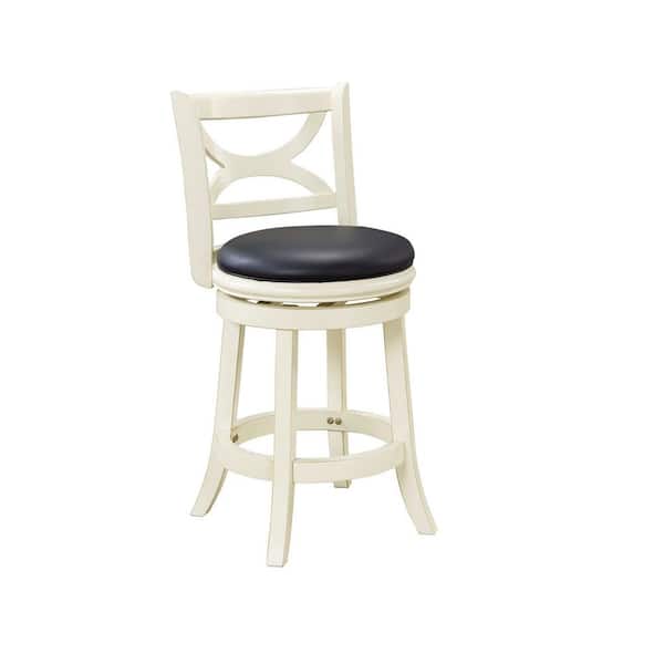 Boraam Florence 24 In Distressed White, Distressed White Bar Stools