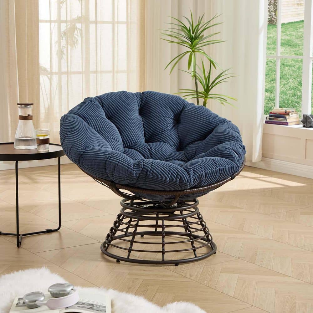 Steel Base Outdoor Swivel Chairs 360° Swivel Patio Chair All