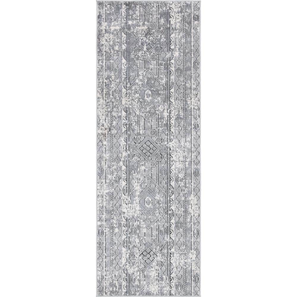 Portland Depoe Gray 2 ft. 2 in. x 6 ft. Runner Rug price history on PriceWatchPro