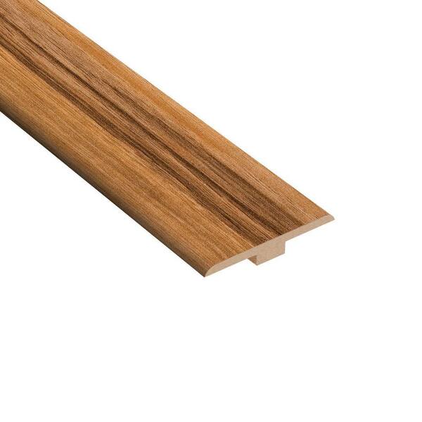 Hampton Bay High Gloss Natural Palm 6.35 mm Thick x 1-7/16 in. Wide x 94 in. Length Laminate T-Molding-DISCONTINUED