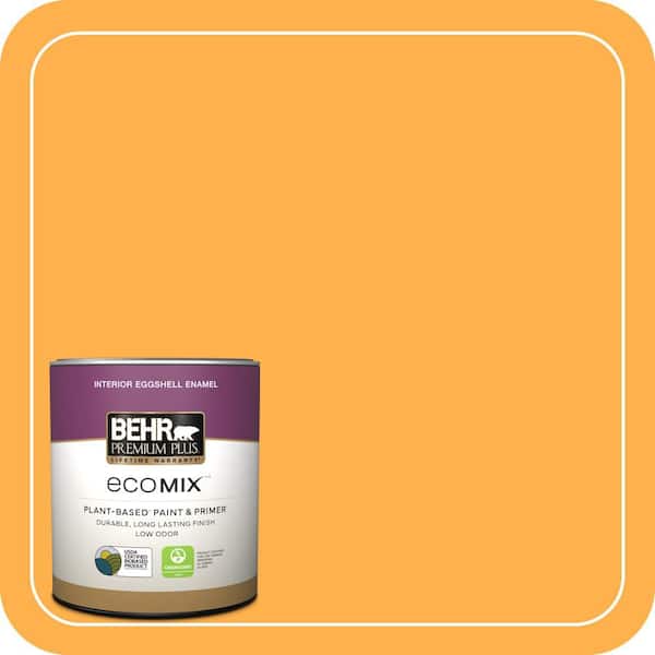 Splendor Gold Color BEHR PREMIUM PLUS 1 qt. #P250-6 Splendor Gold Eggshell Enamel EcoMix ...