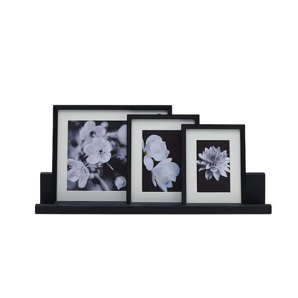 Melannco Ledge Frame Set, Black (Set Of 4)
