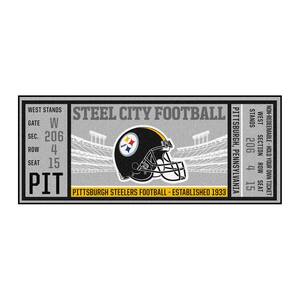 NFL - Pittsburgh Steelers 30 in. x 72 in. Indoor Ticket Runner Rug