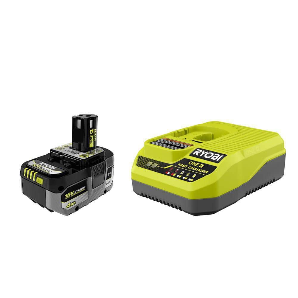 RYOBI ONE+ 18V HIGH PERFORMANCE Starter Kit with 4.0 Ah Battery and Charger PSK014 - The Home Depot