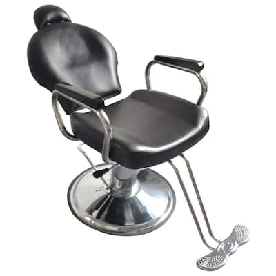 Black Hydraulic Barber Chair Adjustable Height Salon Spa Styling Beauty Swivel Grooming Equipment