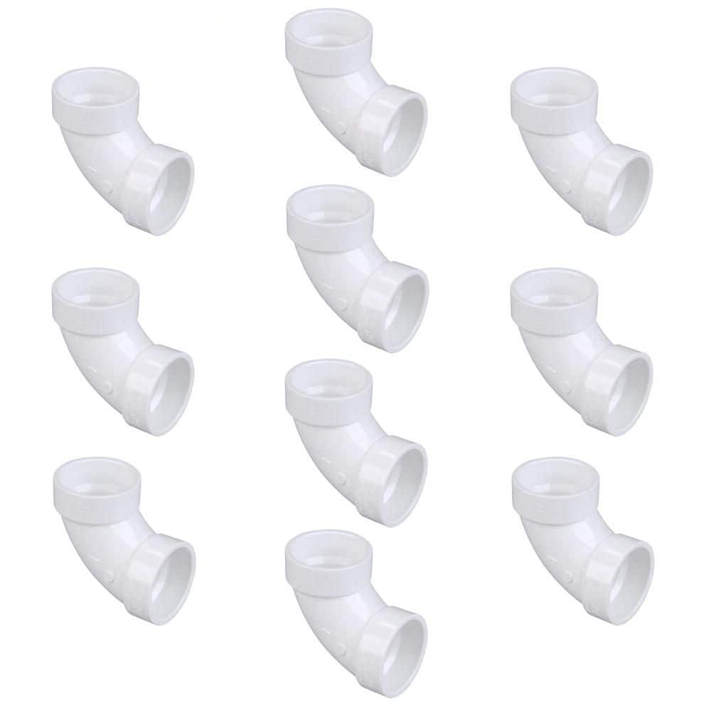 2 in. PVC DWV 90-Degree Hub x Hub Elbow (10-Pack) price history on PriceWatchPro