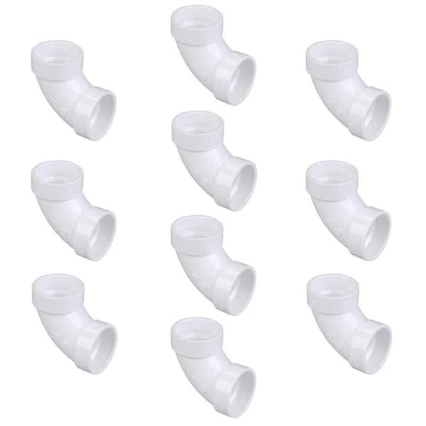 NIBCO 2 in. PVC DWV 90-Degree Hub x Hub Elbow (10-Pack)