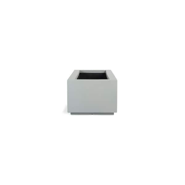 Riviera Short 46 in. x 12 in. Concrete Gray Trough