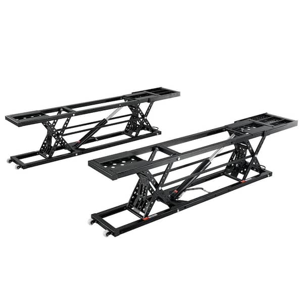 Alignment Rack Car Lifts 7000 lb. Capacity Portable with Extended-Length Plates, Carbon Steel with 120V Power Unit