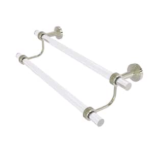 Allied Brass Clearview 18 in. Double Towel Bar in Polished Nickel