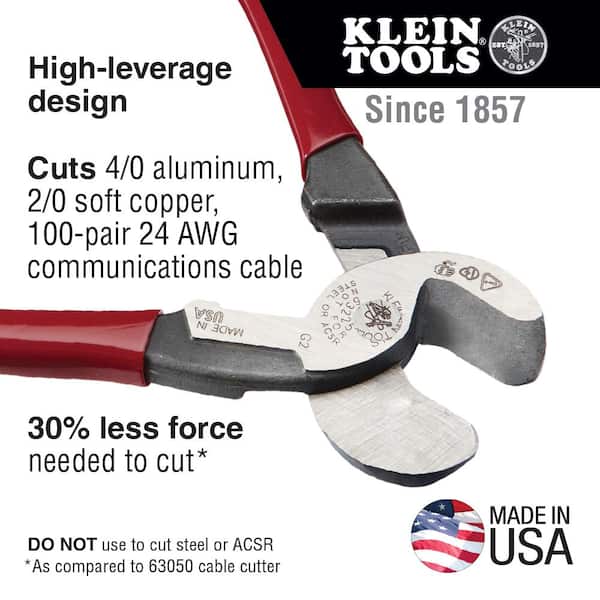 Klein Tools Large Cable Stripper and High Leverage Cable Cutter Tool Set  M2O41711KIT - The Home Depot