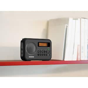 AM/FM/ Stereo Portable Digital Radio Alarm Clock with Protective Bumper