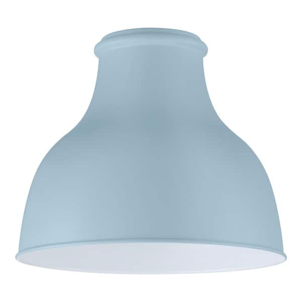 blue metal lampshade