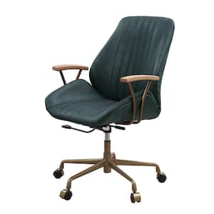 Hamilton Dark Green Leather Office Chairs