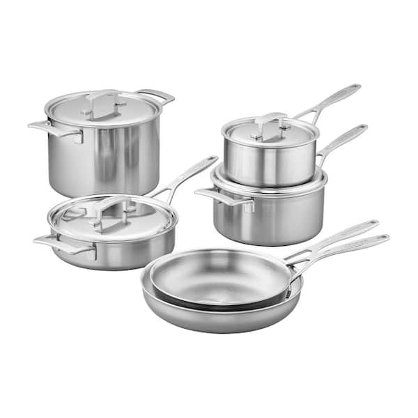 Industry 5 10-pc Stainless Steel Cookware Set