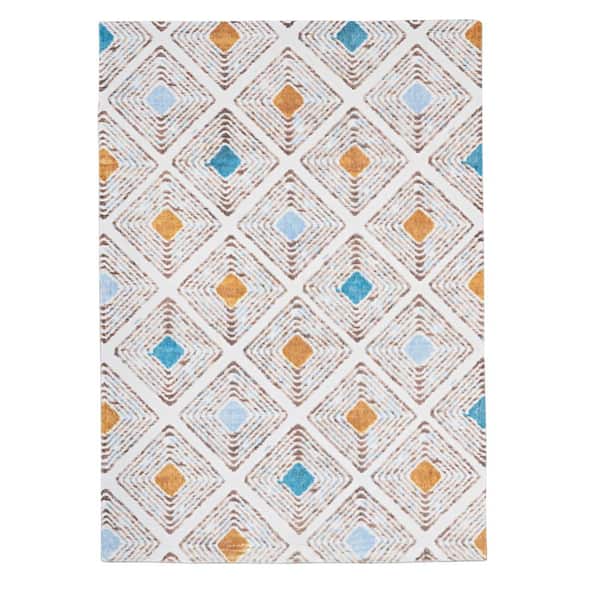 Harpe Faux Rabbit Ivory & Tan 8x10 Area Rug