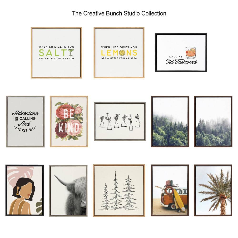 Haze Cactus Succulent Graphic Art on Canvas with Black Frame
