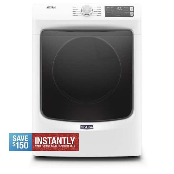 7.3 cu. ft. 120 Volt White Stackable Gas Vented Dryer with Quick Dry Cycle, ENERGY STAR