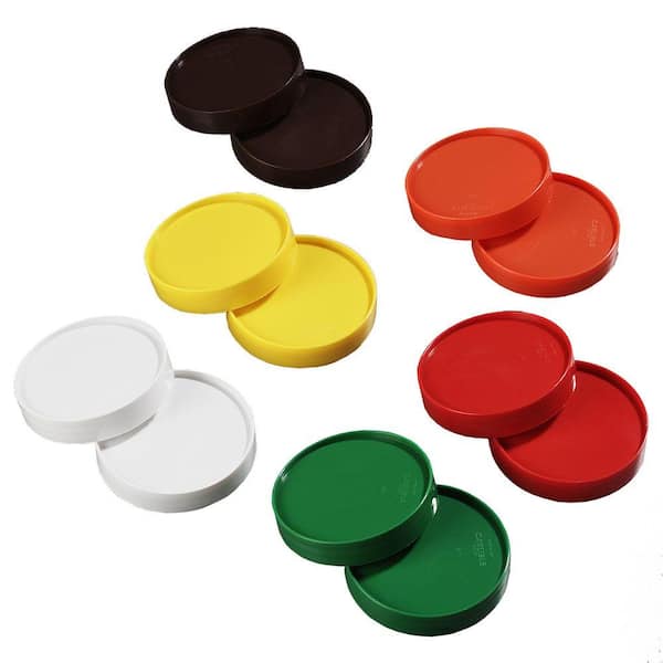 Carlisle Replacement Lid Only for Stor 'N Pour Pouring System, Fits All Sized Containers (Case of 12-2 Each of 6 Colors)