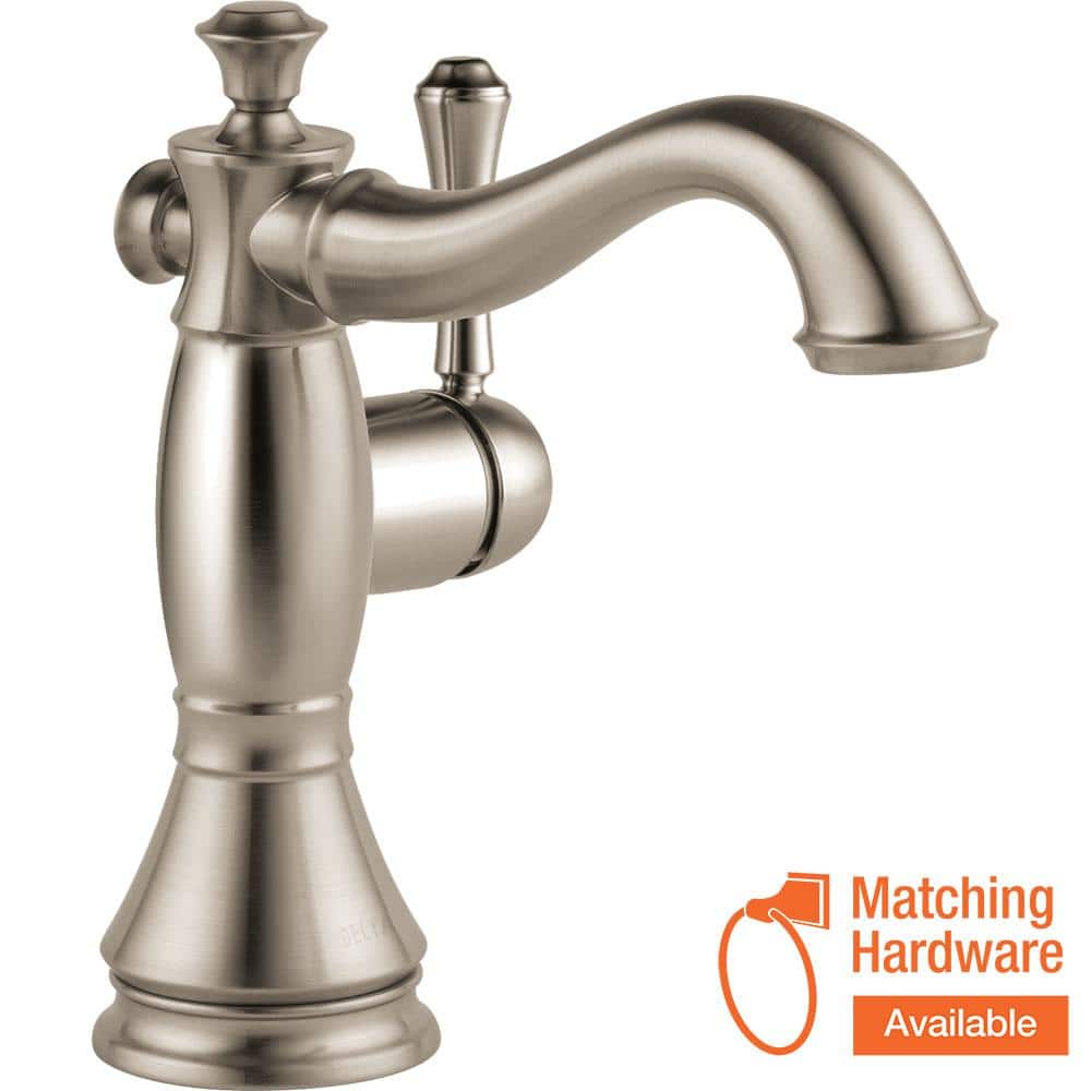 Delta Cassidy Single Hole Single-Handle Bathroom Faucet with Metal ...
