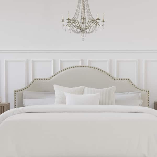 Hillsdale Cynthia Beige King Upholstered Headboard with