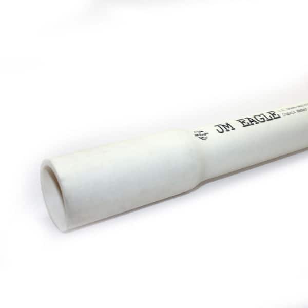 JM EAGLE 1 in. x 20 ft. PVC Sch 40 Belled End Pipe