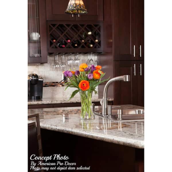 18-Bottle Trimmable Wine Rack Lattice Panel Inserts in Unfinished Solid North American Cherry