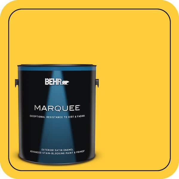 BEHR MARQUEE 1 gal. #S-G-360 Bright Star Satin Enamel Exterior Paint & Primer