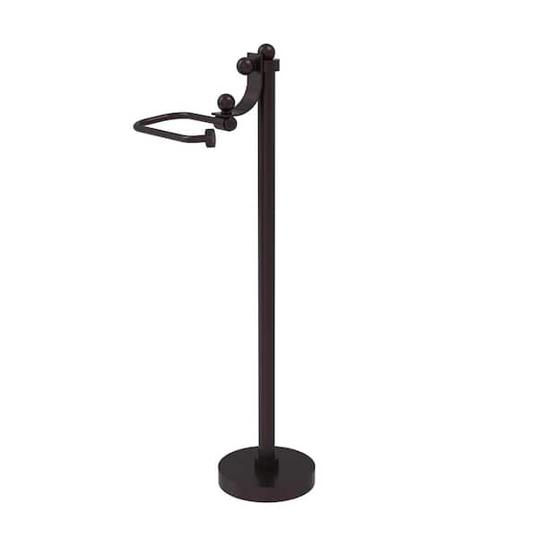 Allied Brass Free Standing European Style Toilet Toilet Paper Holder in Antique Bronze