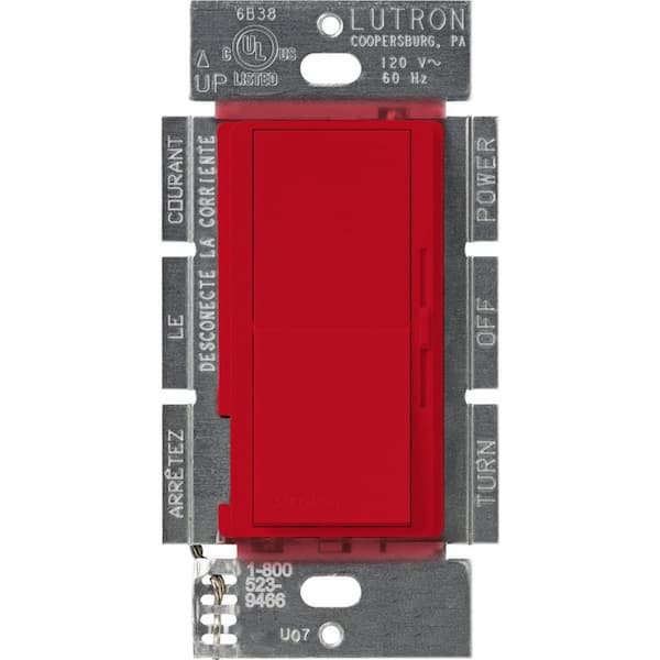 Lutron Diva Dimmer Switch for Magnetic Low Voltage, 450-Watt/Single-Pole, Hot (DVSCLV-600P-HT)