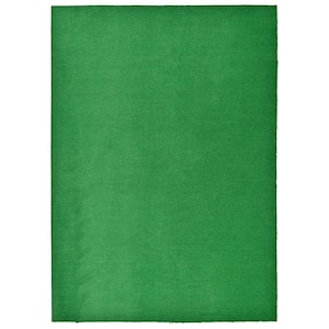 Softscapes Green 6 ft. x 9 ft. Plush Indoor/Outdoor Area Rug