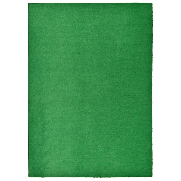 Garland Rug Softscapes Green 6 ft. x 9 ft. Plush Indoor/Outdoor Area Rug