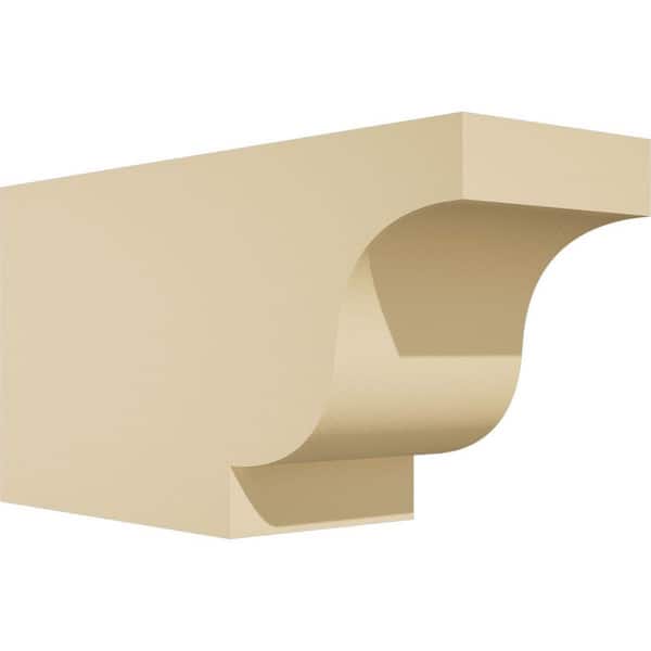 Ekena Millwork Standard Newport 4 in. W x 6 in. H x 12 in. D Polyurethane Rafter Tail Outlooker