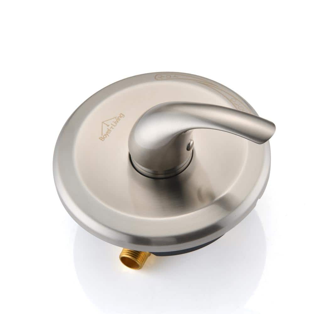 Brushed Nickel Wall-Mounted Pressure Balance Shower Valve