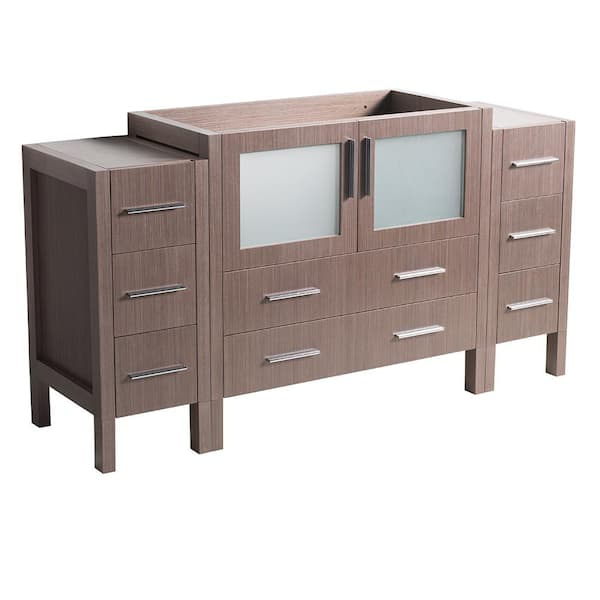 Fresca Torino 60 in. Modern Bathroom Vanity Cabinet Only in Gray Oak