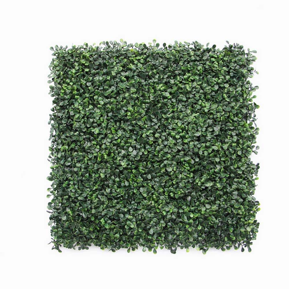 20"x20" Dark Green Artificial Boxwood Hedge Panels for Wall