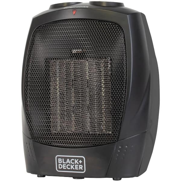 BLACK+DECKER 1500W Portable Indoor Personal Desktop Space Heater, White