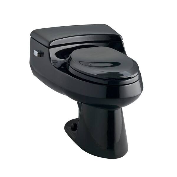 San Raphael Comfort Height 1-piece 1 GPF Single Flush Elongated Toilet in Black, Seat Included San Raphael Comfort Height 1-piece 1 GPF Single Flush Elongated Toilet in Black, Seat Included